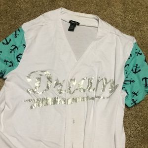Baseball style shirt